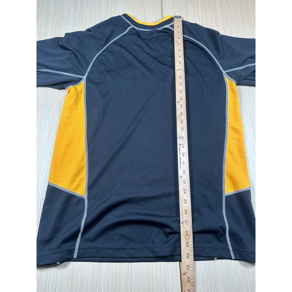 Pittsburgh Pirates Baseball Team Jersey Mens‎ Large Black Yellow V Neck Logo